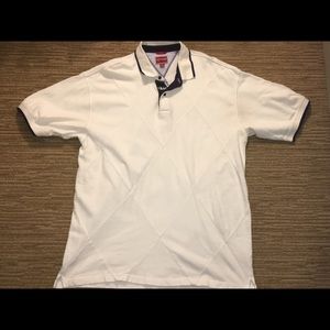 Tommy Hilfiger Denim White Mens SS Polo Sz XL